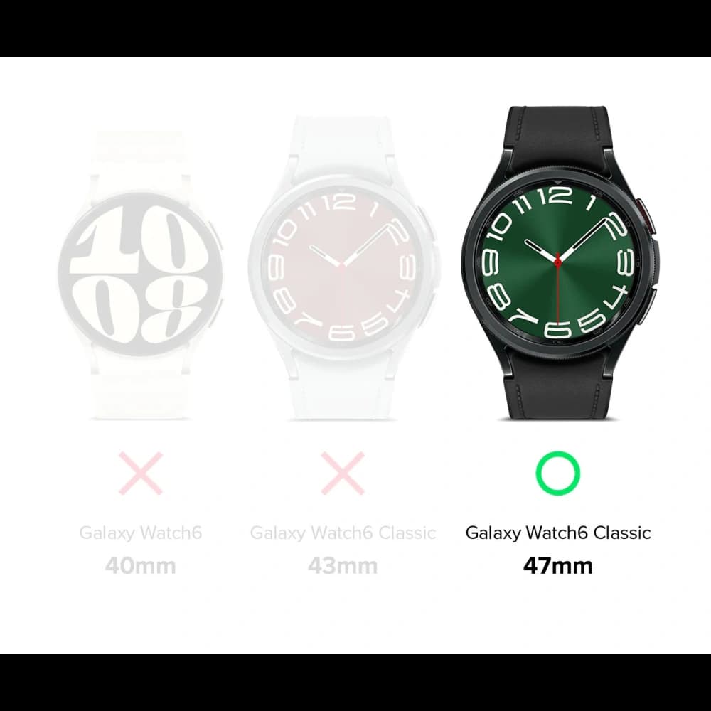 Nakládka Ringke Bezel Styling 47-80 Samsung Galaxy Watch 6 Classic 47mm Nerezová stříbrná - 9