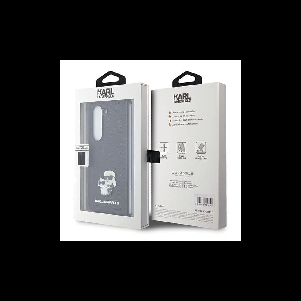 Karl Lagerfeld KLHCZFD5SAKCNPK Samsung Galaxy Z Fold5 hardcase Saffiano Karl&Choupette Pin black - 7