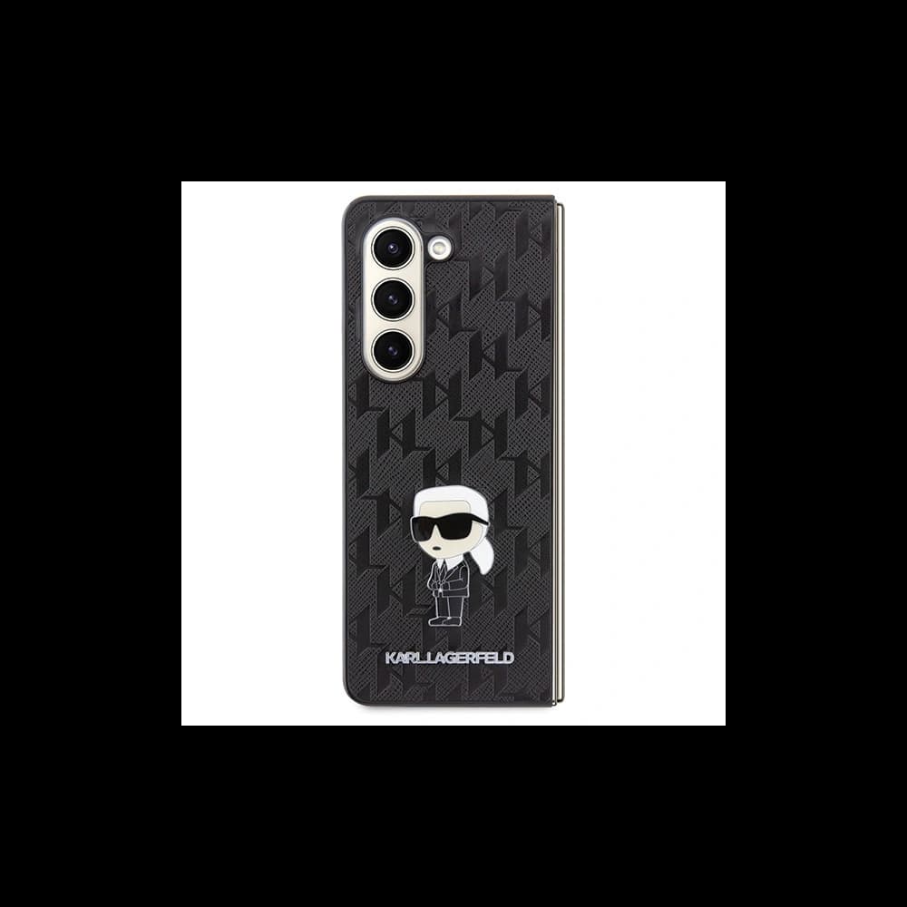 Karl Lagerfeld KLHCZFD5SAPKINPK Samsung Galaxy Z Fold5 hardcase Saffiano Monogram Ikonik Pin black - 2