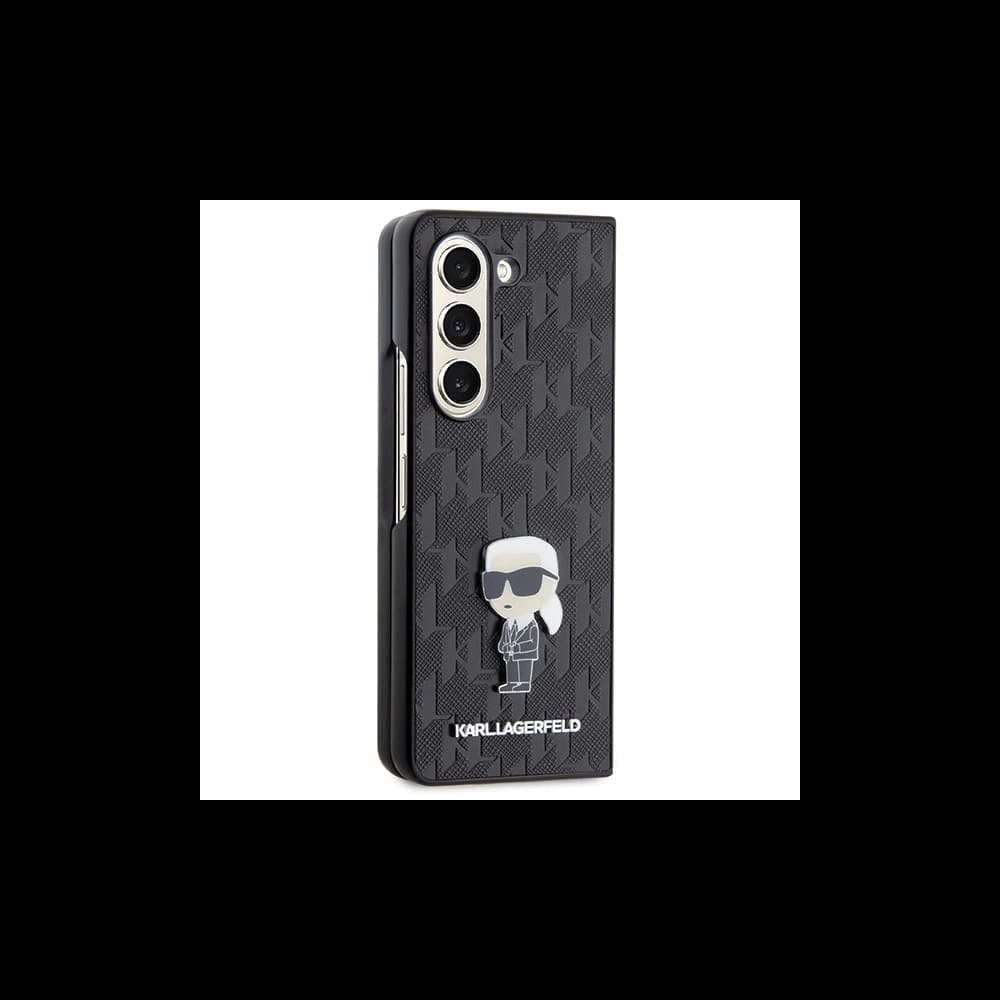 Karl Lagerfeld KLHCZFD5SAPKINPK Samsung Galaxy Z Fold5 hardcase Saffiano Monogram Ikonik Pin black - 5