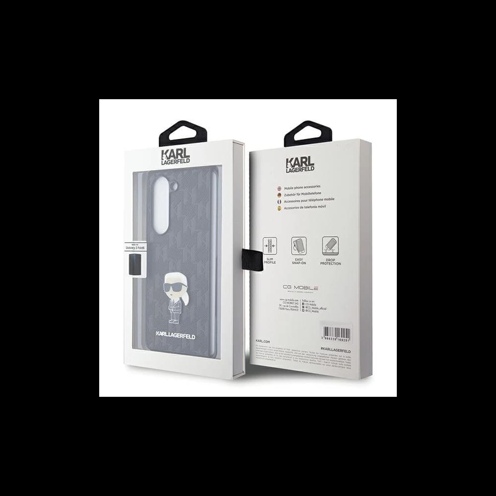 Karl Lagerfeld KLHCZFD5SAPKINPK Samsung Galaxy Z Fold5 hardcase Saffiano Monogram Ikonik Pin black - 7