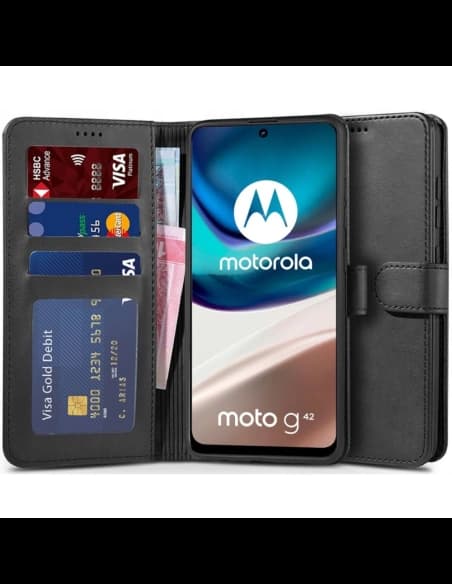 Tech-Protect Wallet Motorola Moto G42 Black