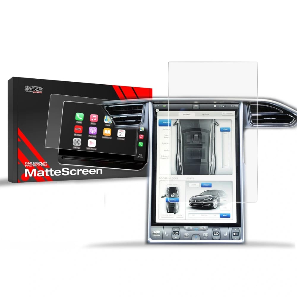 Matte GrizzGlass CarDisplay Protection Tesla Model X 17" 2016-2021 - 1