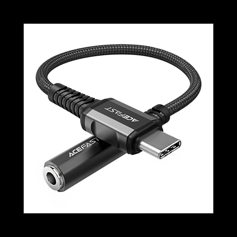 Adaptér Acefast C1-07 USB-C / mini jack 3,5mm 18cm (černý) - 2