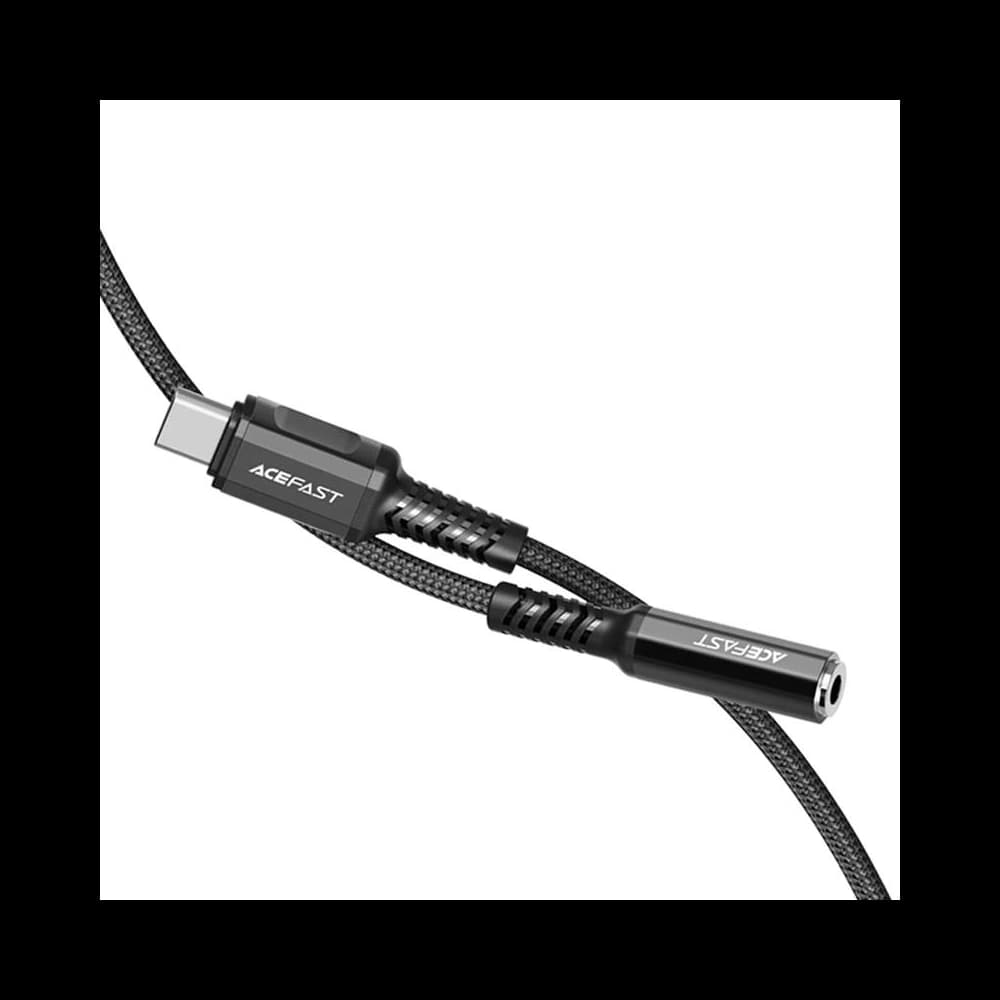 Adaptér Acefast C1-07 USB-C / mini jack 3,5mm 18cm (černý) - 3