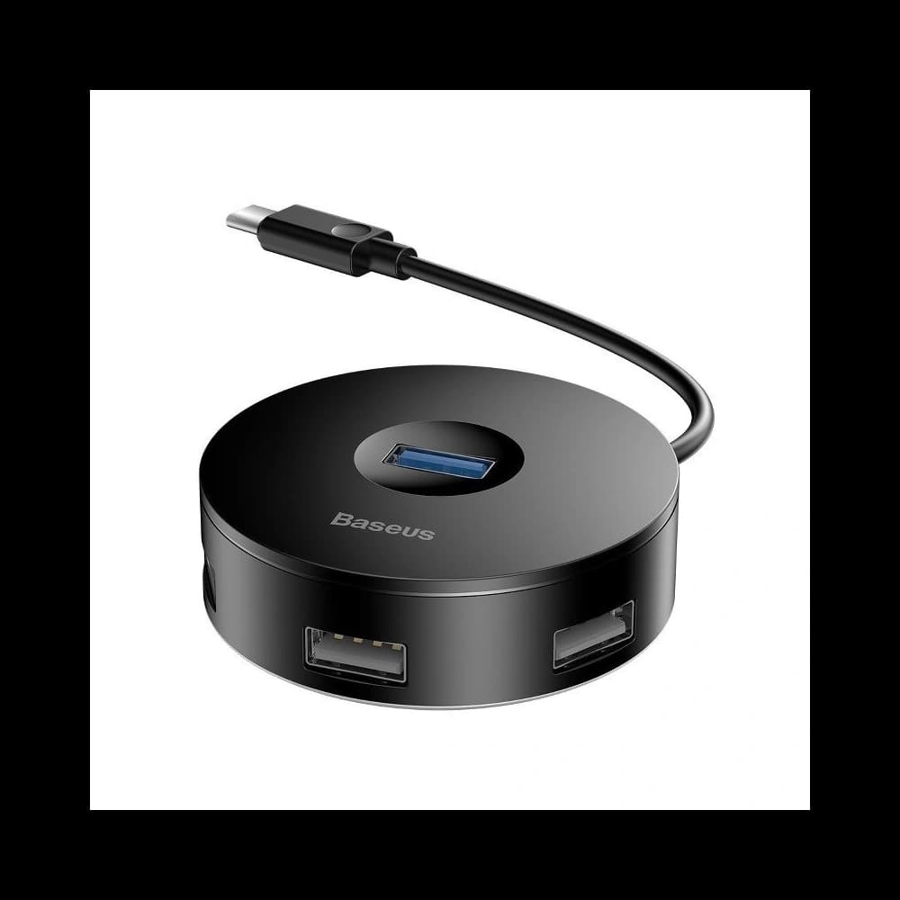 Hub 4w1 USB-C do USB 3.0 + 3x USB 2.0 Baseus 15cm (černý) - 1