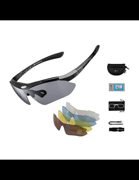 Biciklis szemüveg Rockbros 10003 polarizált (fekete)