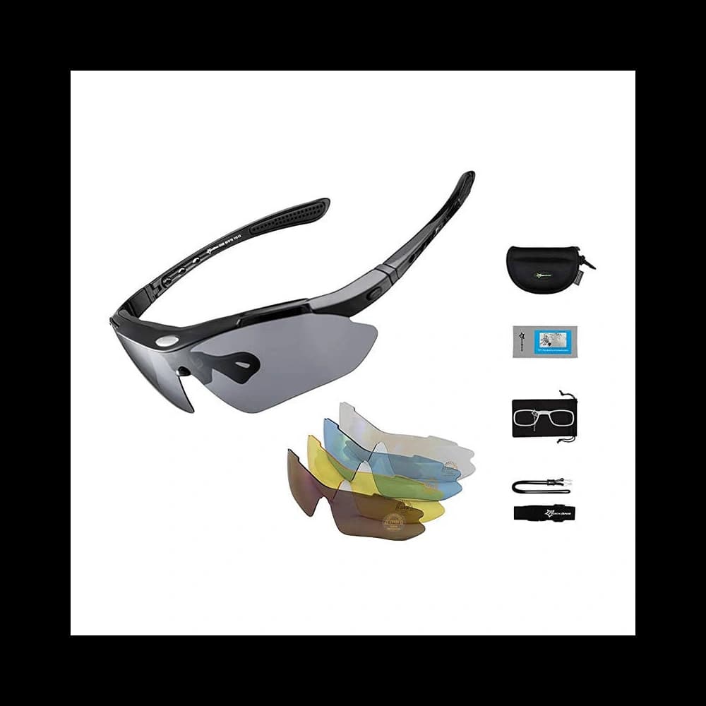 Fahrradbrille Rockbros 10003 polarisiert (schwarz) - 1