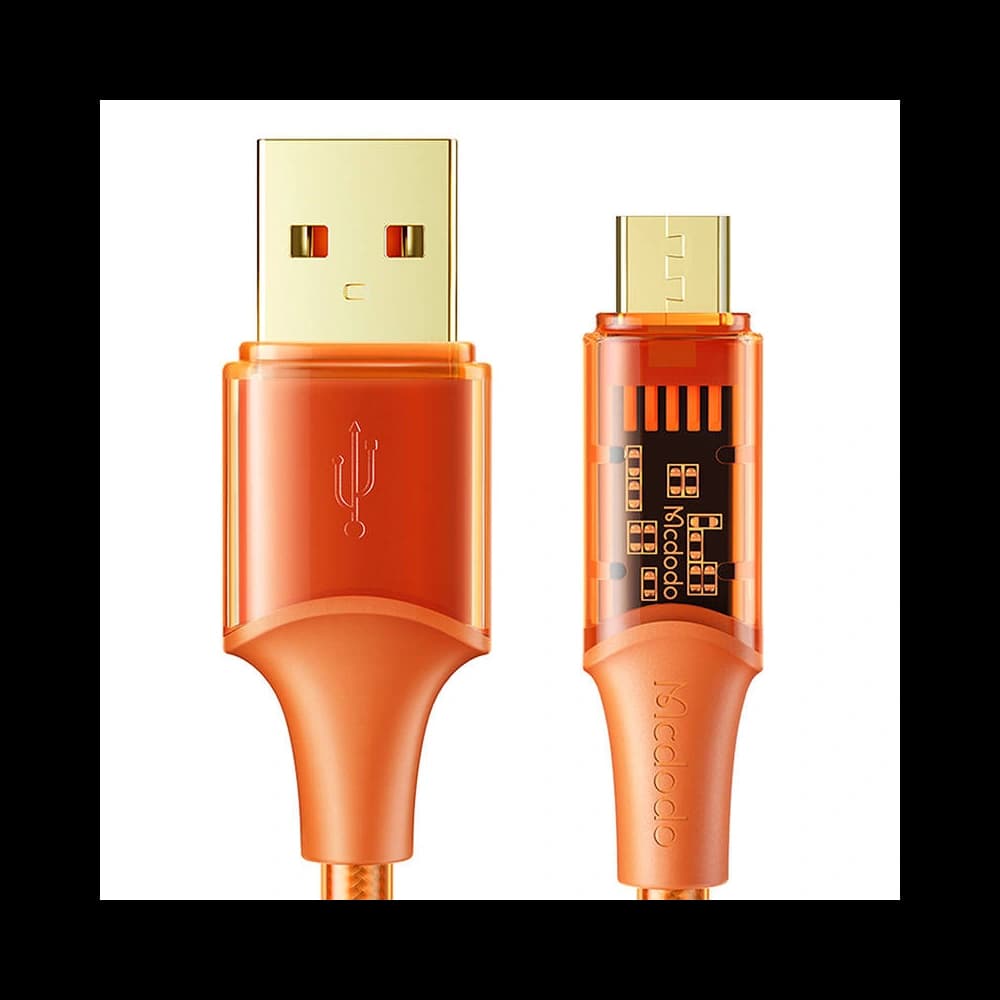Mcdodo 1.8m Cablu CA-2102 USB-A / microUSB, 3A, (portocaliu) - 1