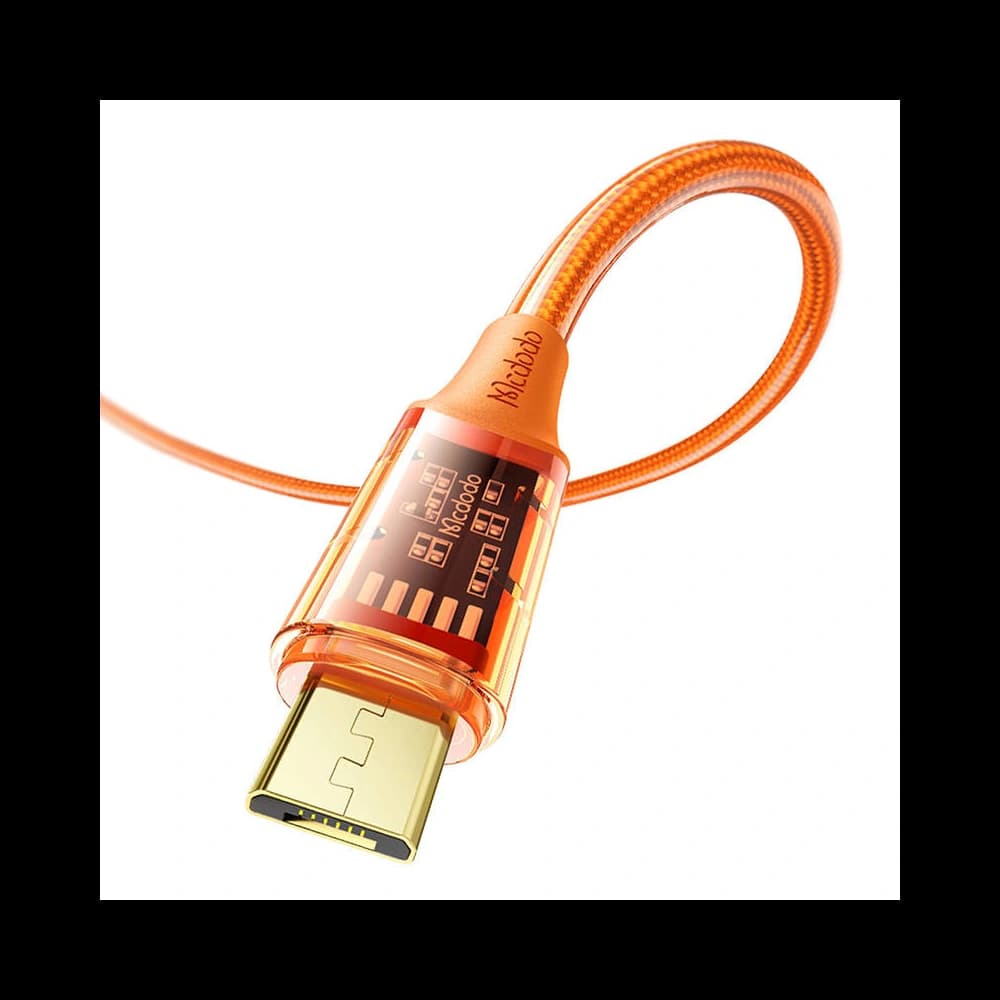 Mcdodo 1.8m Cablu CA-2102 USB-A / microUSB, 3A, (portocaliu) - 3