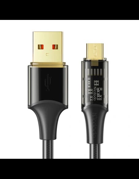 Kabel Mcdodo CA-2100 USB-A / microUSB, QC4, 3A, 1.2m (czarny)