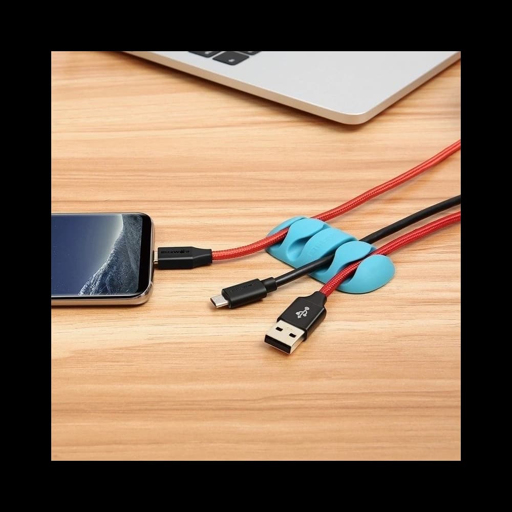 Mini organizer pentru cabluri BlitzWolf BW-PM2 (cu 4 sloturi) multicolor (4 bucăți) - 6