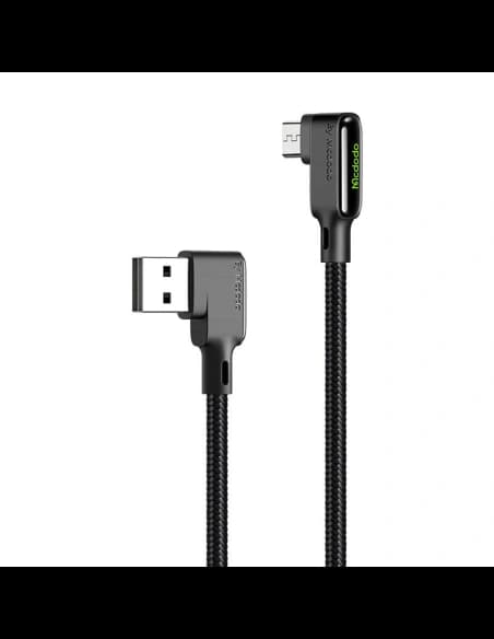 Kabel kątowy Mcdodo CA-7531 USB-A / MicroUSB, 1,8m (czarny)