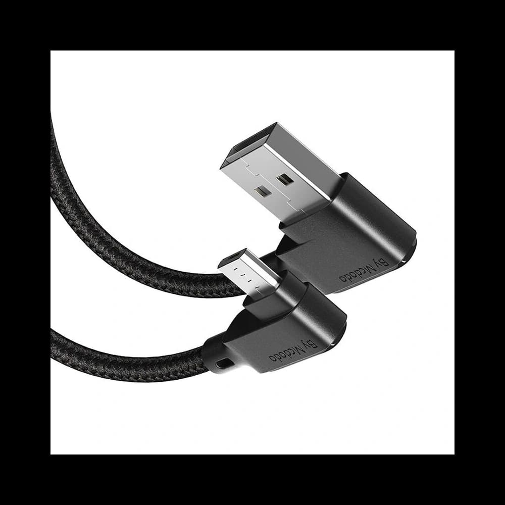 Winkelkabel Mcdodo CA-7531 USB-A / MicroUSB, 1,8m (schwarz) - 2
