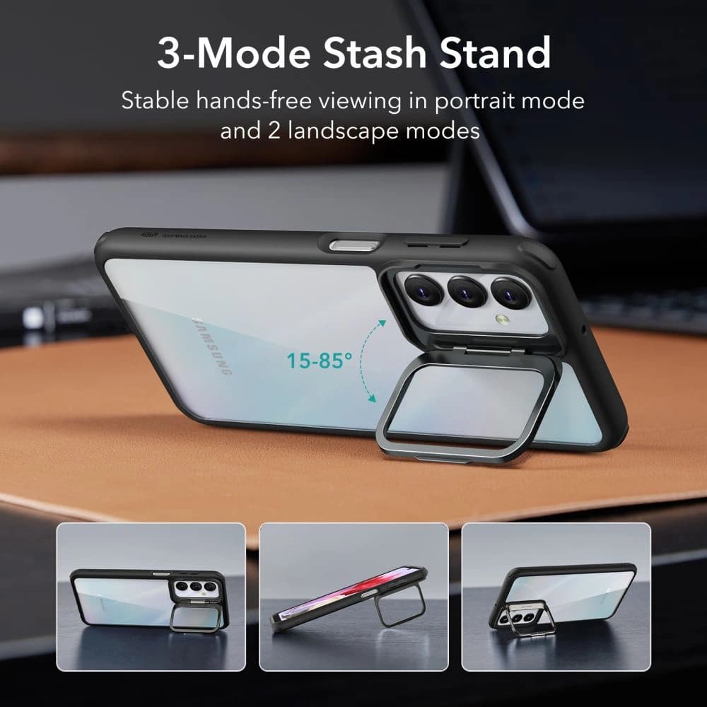 Etui ESR Classic Kickstand Samsung Galaxy M34 5G átlátszó/fekete - 5