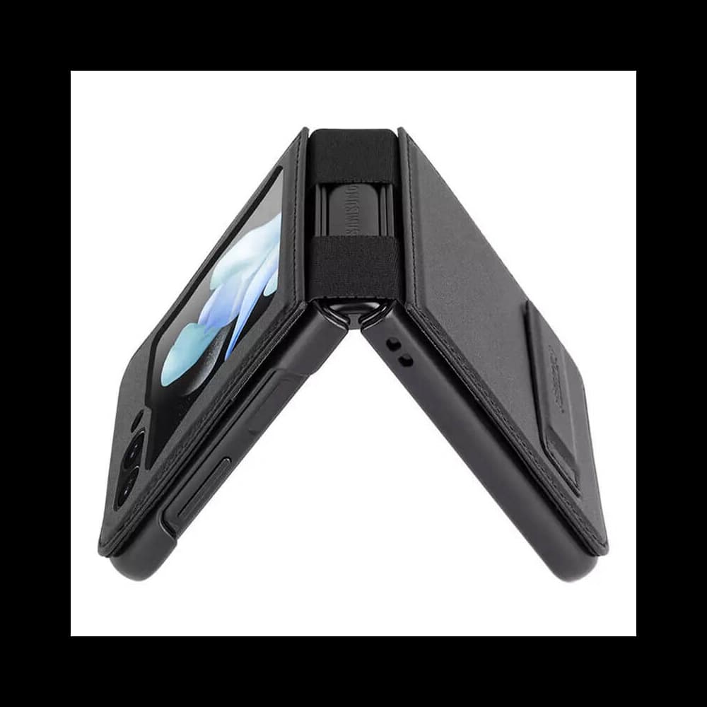 Etui Nillkin Qin Leather Samsung Galaxy Z Flip5 (fekete) - 5