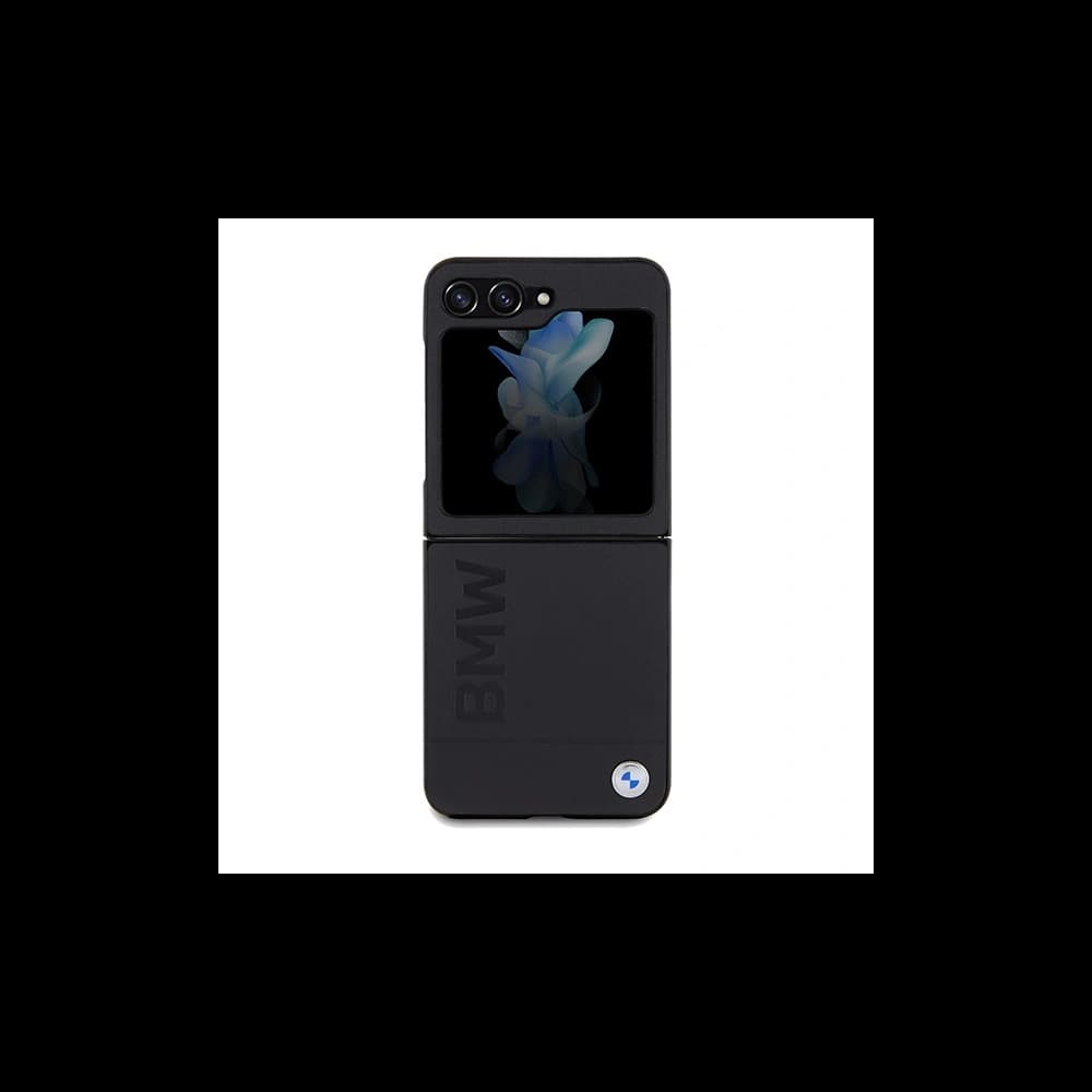 Etui BMW BMHCZF5SLLBK Samsung Galaxy Z Flip5 Leather Hot Stamp fekete/black - 2