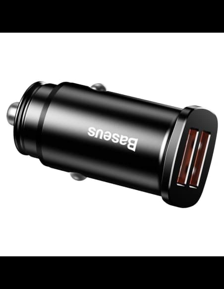 Auto nabíječka Baseus Square 2xUSB QC3.0 5A 30W (černá)