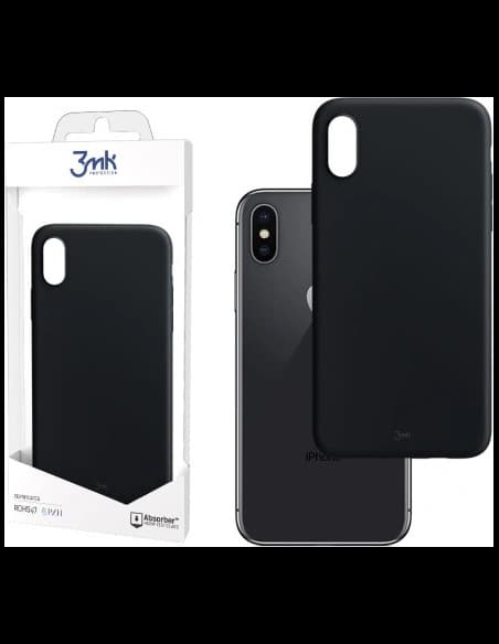 [OUTLET] 3MK Apple Carcasă Matt Carcasă iPhone XS/X negru/negru