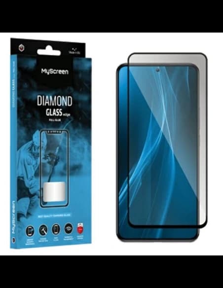 Hartglas MyScreen Diamond Glass Edge Full Glue Samsung Galaxy A25 5G schwarz/black