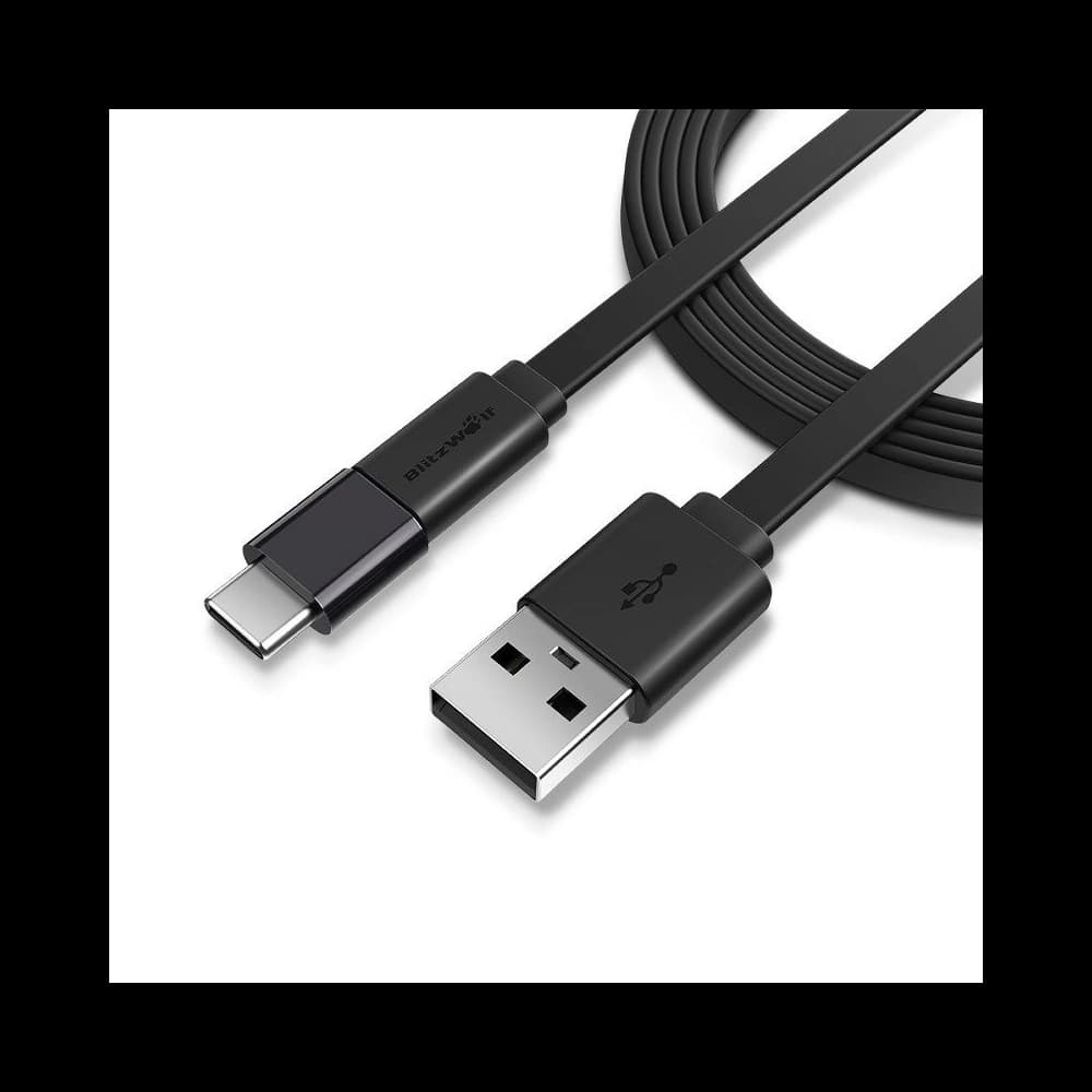 BlitzWolf Micro USB Kabel + USB-C Adapter BW-MT2 2A 0.5m - 2