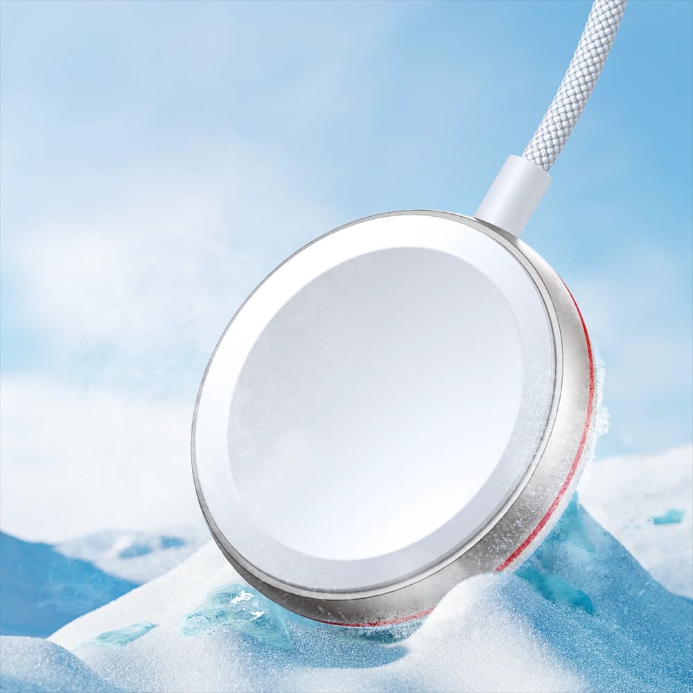 Kábel 2w1 Joyroom S-IW011 USB-C / Lightning, indukciós töltő Apple Watch-hoz 1.5m fehér - 12