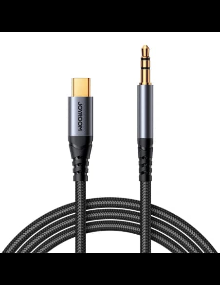Joyroom SY-A07 cable USB-C / AUX mini jack 3.5mm 1.2m black