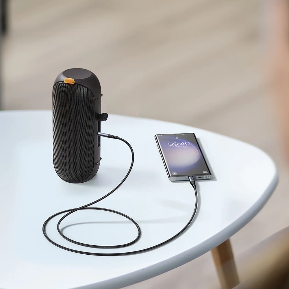 Joyroom SY-A07 cable USB-C / AUX mini jack 3.5mm 1.2m black - 8