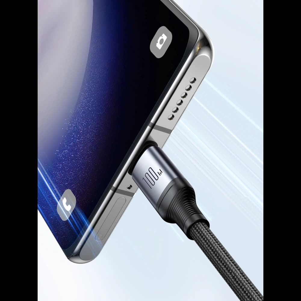 Joyroom Speedy Series SA21-1T2 2in1 cable USB-C / 2xUSB-C 100W 1.5m black - 9