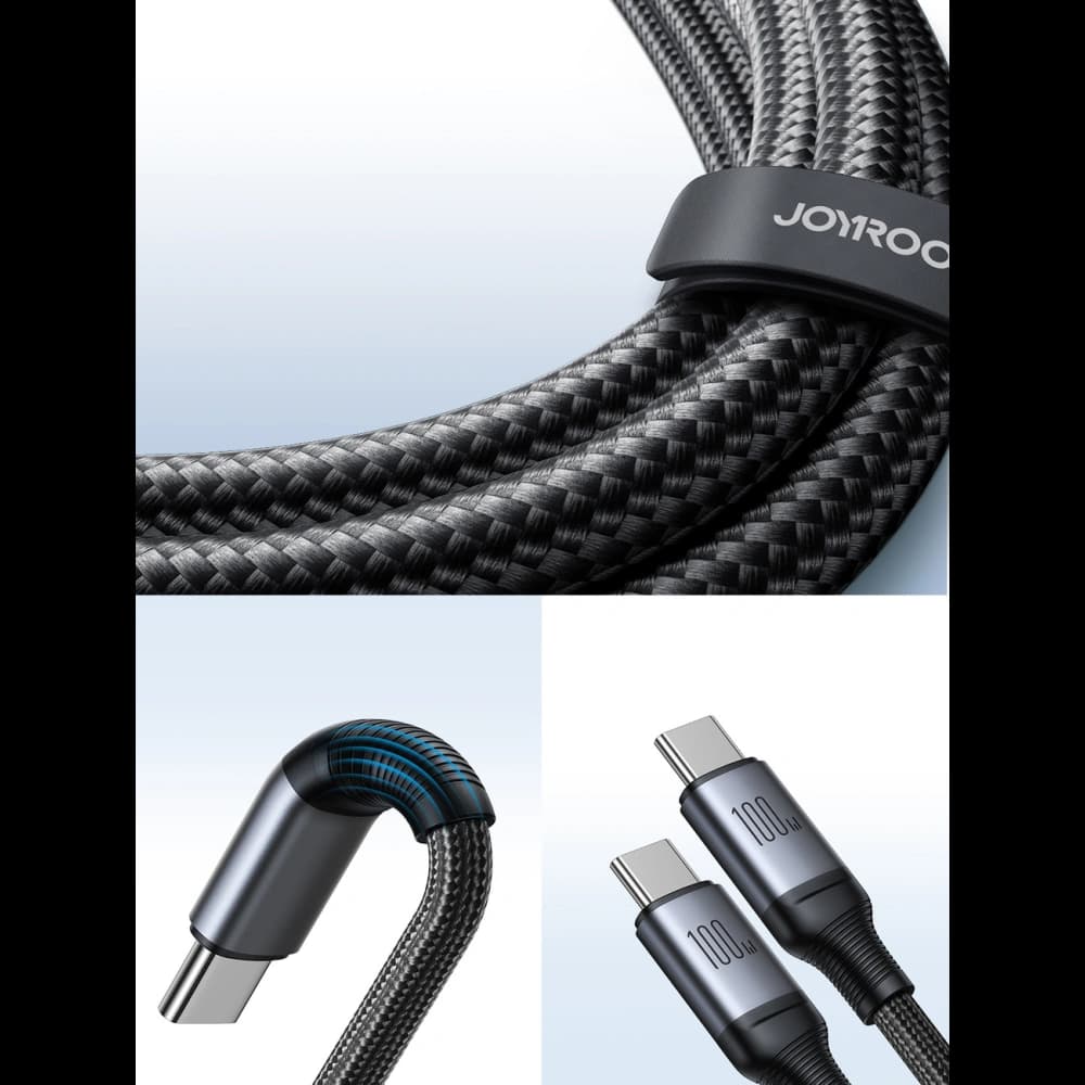Joyroom Speedy Series SA21-1T2 2in1 cable USB-C / 2xUSB-C 100W 1.5m black - 10
