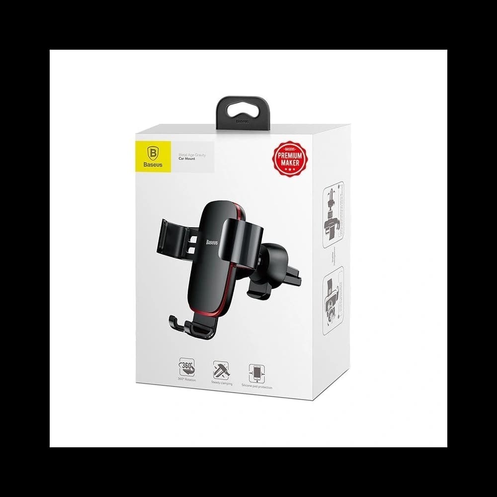 Baseus Gravity Car Mount with Wireless Charger Black - 6