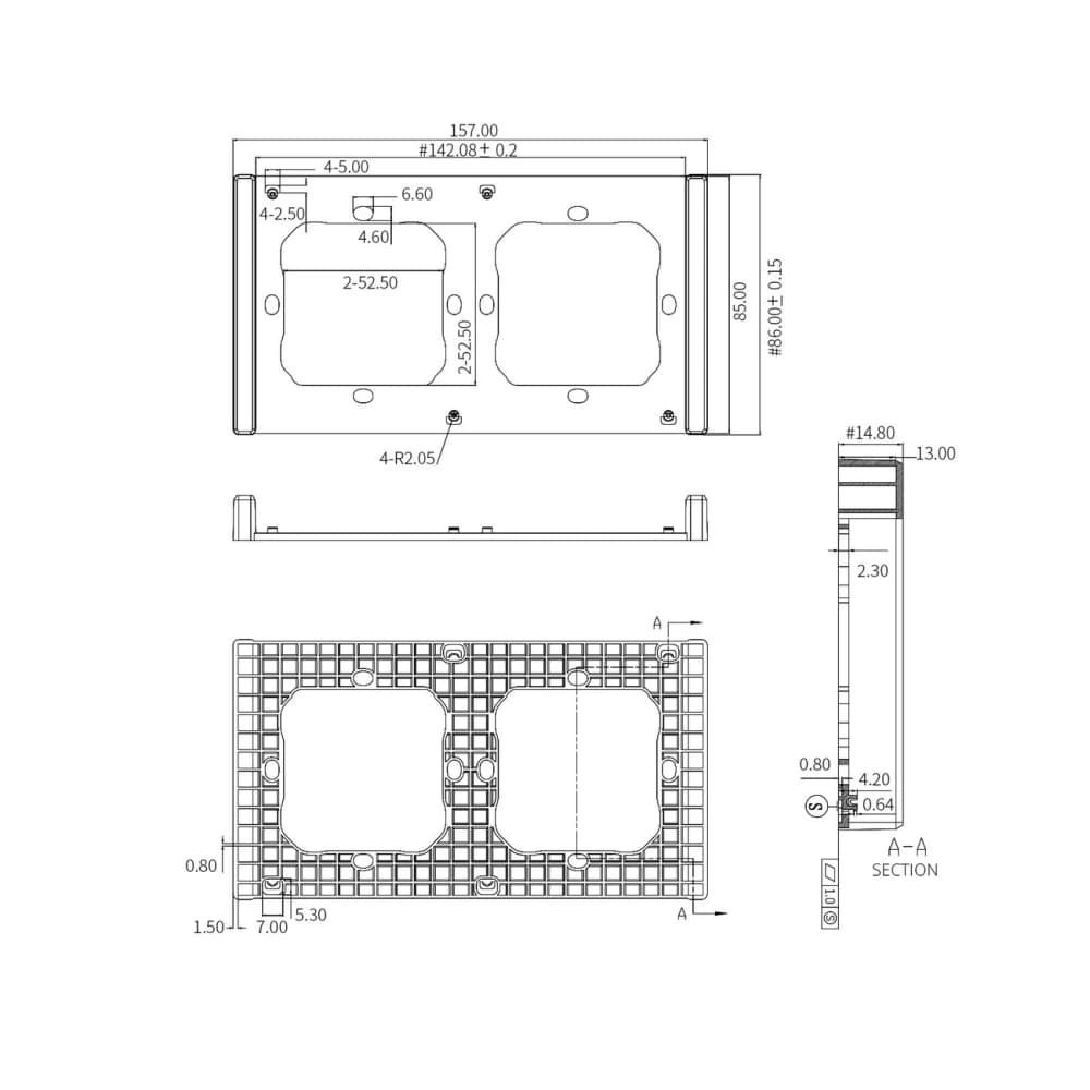Doppelrahmen Sonoff zur Installation von Wandschaltern - 2