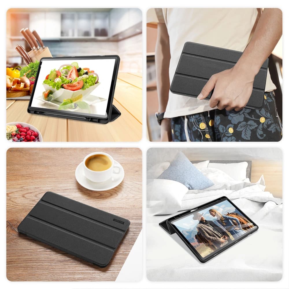 Samsung Dux Ducis Domo caz Galaxy Tab S9 FE+ Plus negru - 9