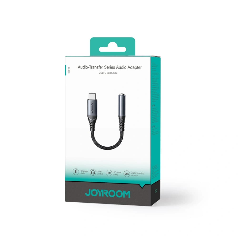 DAC adapter Joyroom SY-C01 USB-C / mini jack 3.5mm fekete - 5