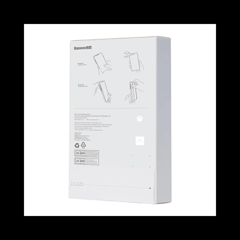 Baseus Apple Carcasă Magnetic Crystal Clear iPhone 11 Pro (transparent) + sticlă temperată + kit de curățare - 8
