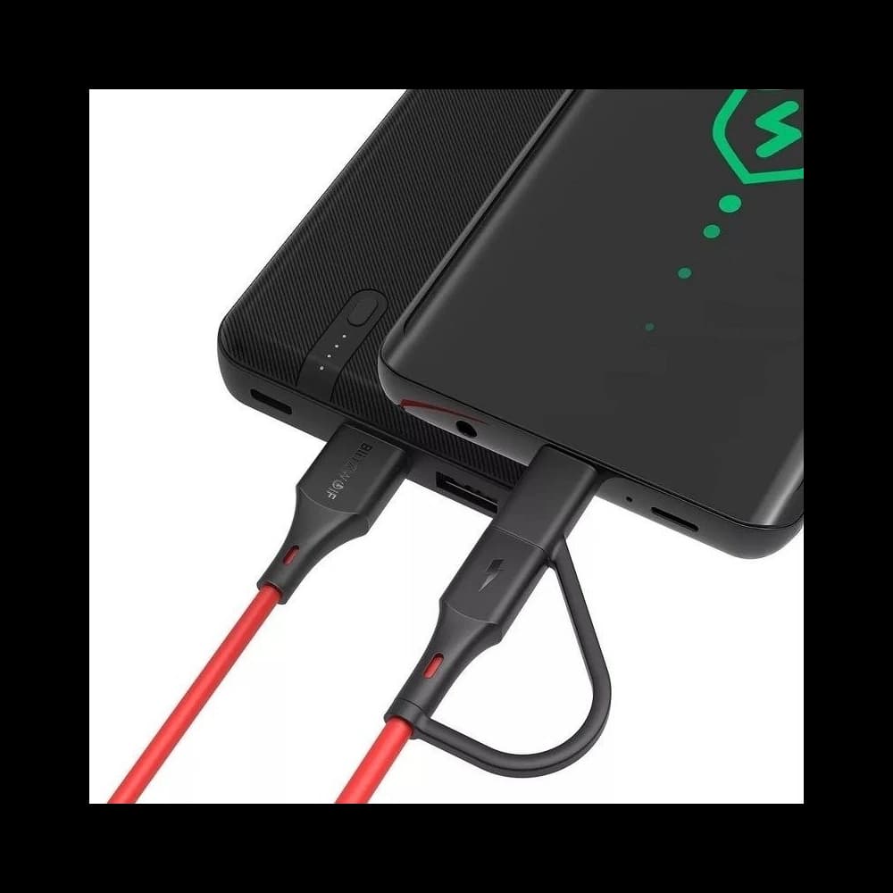 Kabel Micro USB + adaptor USB-C BlitzWolf BW-MT3 3A 0,91m - 7