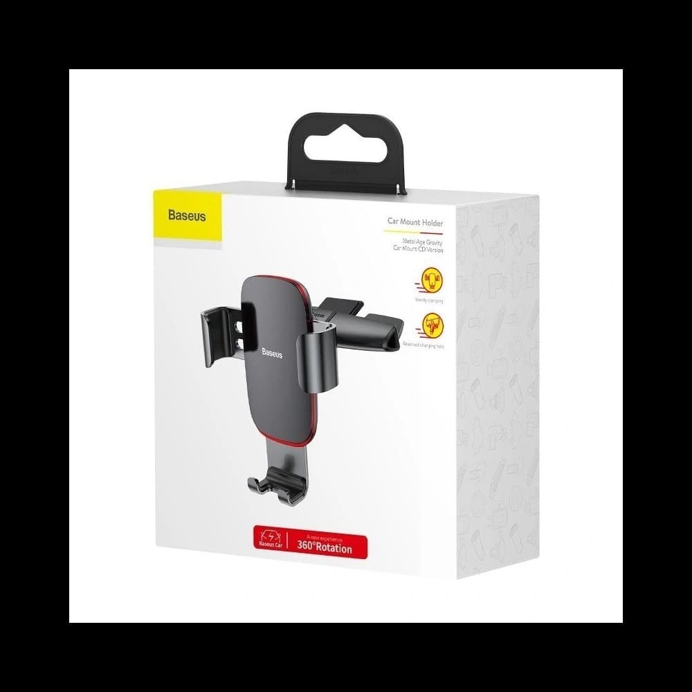 Baseus Gravity Metal Age to CD-slot Black - 7