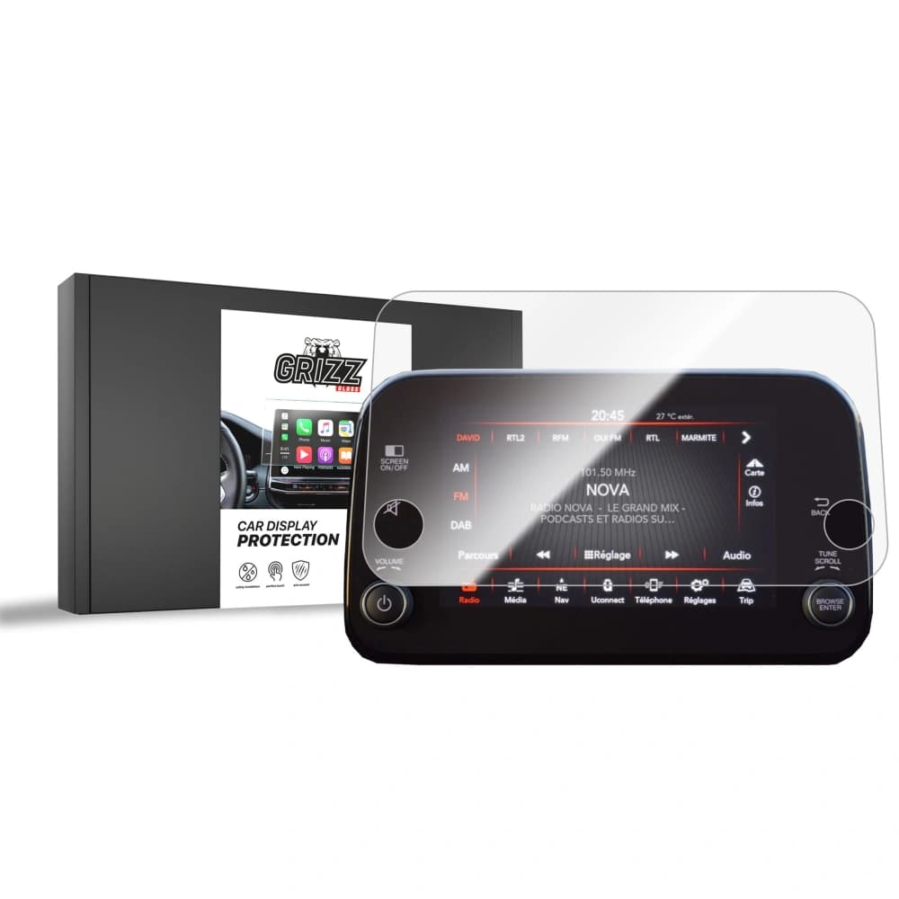 Ceramic GrizzGlass CarDisplay Protection Fiat Tipo 7" 2020-2025 - 1