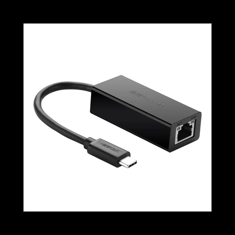 UGREEN 30287 USB-C / RJ45 Ethernet 10/100 Mbps fekete külső adapter - 2