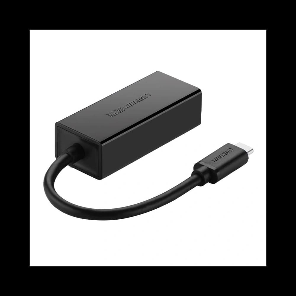 UGREEN 30287 USB-C / RJ45 Ethernet 10/100 Mbps fekete külső adapter - 3