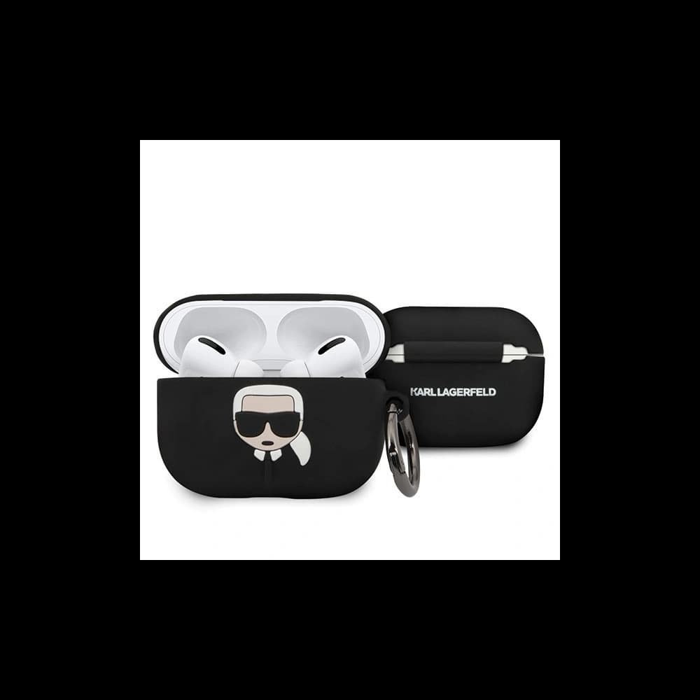 Karl Lagerfeld KLACAPSILGLBK AirPods Pro borító fekete/színes Szilikon Ikonik - 1