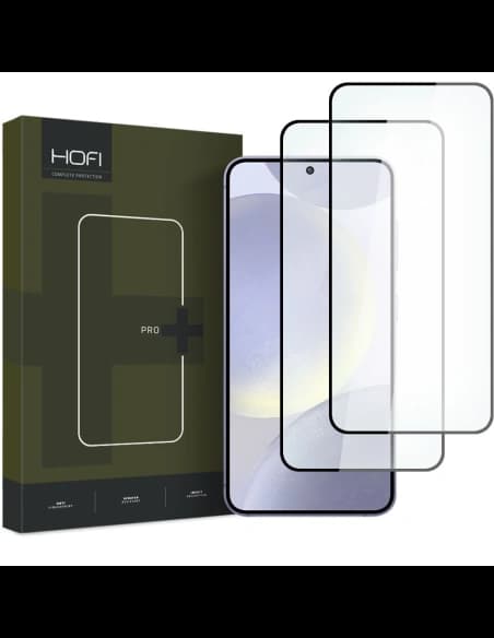 Edzett üveg Hofi Glass Pro+ Samsung Galaxy S24 Fekete [2 CSOMAG]