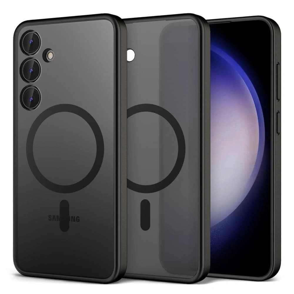 Case Tech-Protect MagMat MagSafe Samsung Galaxy S24 Matt Schwarz - 1