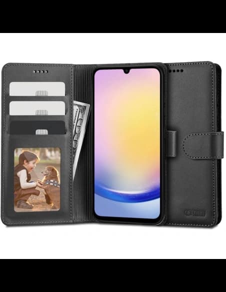 Case Tech-Protect Wallet Samsung Galaxy A25 5G Schwarz