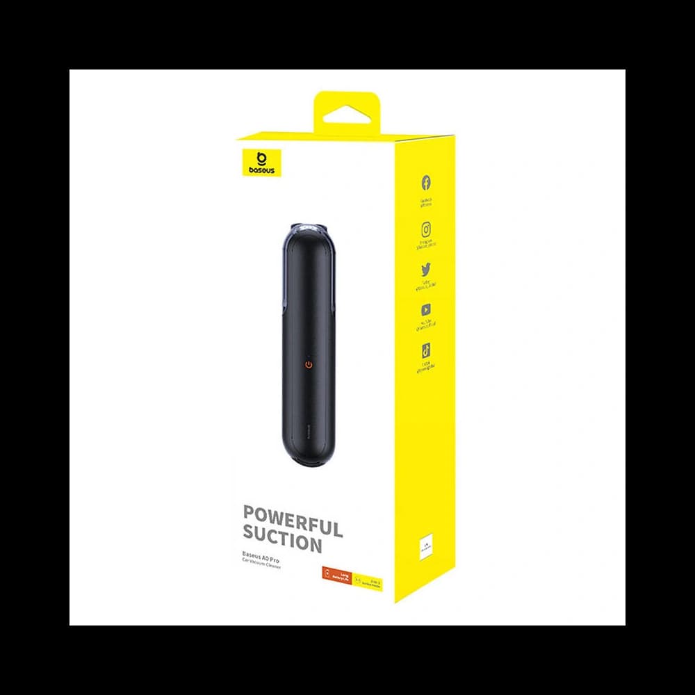 Bezdrátový automobilový vysavač Baseus A0 Pro černý - 8