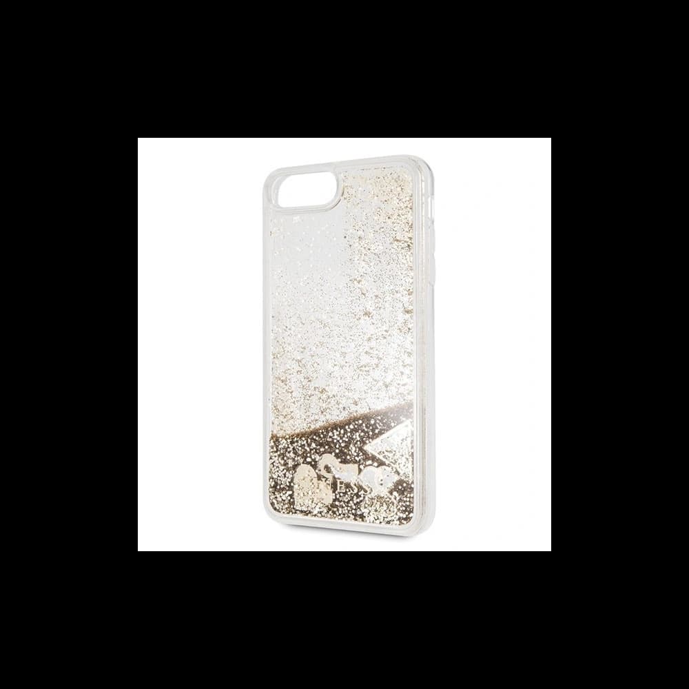 Guess GUHCI8LGLHFLGO iPhone 7/8 Plus gold hard case Glitter Hearts - 3