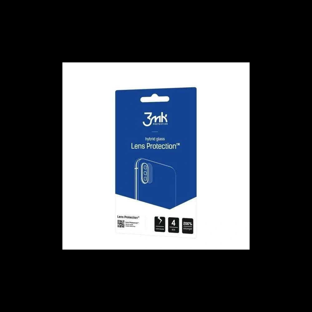 3MK Sticlă hibridă pentru obiectivul camerei Lentile de protecție Motorola Edge 40 Neo [4 PACK] - 1