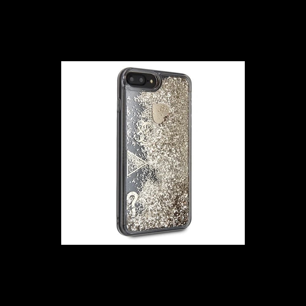Guess GUHCI8LGLHFLGO iPhone 7/8 Plus gold hard case Glitter Hearts - 5