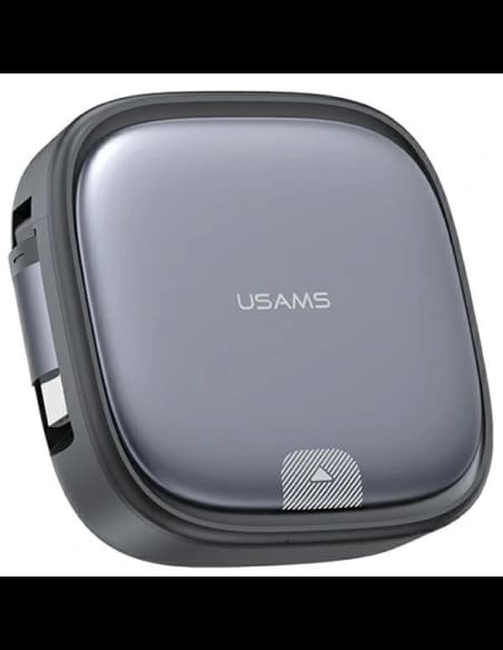 Kábel 3w1 USAMS US-SJ650 MicroUSB / USB-C / Lightning 60W acél/tarnish