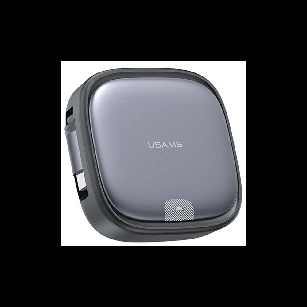 Kabel 3in1 USAMS US-SJ650 MicroUSB / USB-C / Lightning 60W Stahl / Tarnung - 1